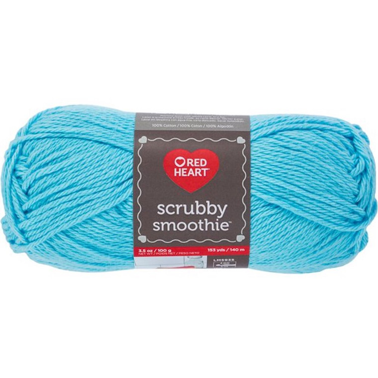 Red Heart Scrubby Smoothie Caribbean Cotton Knitting & Crochet Yarn