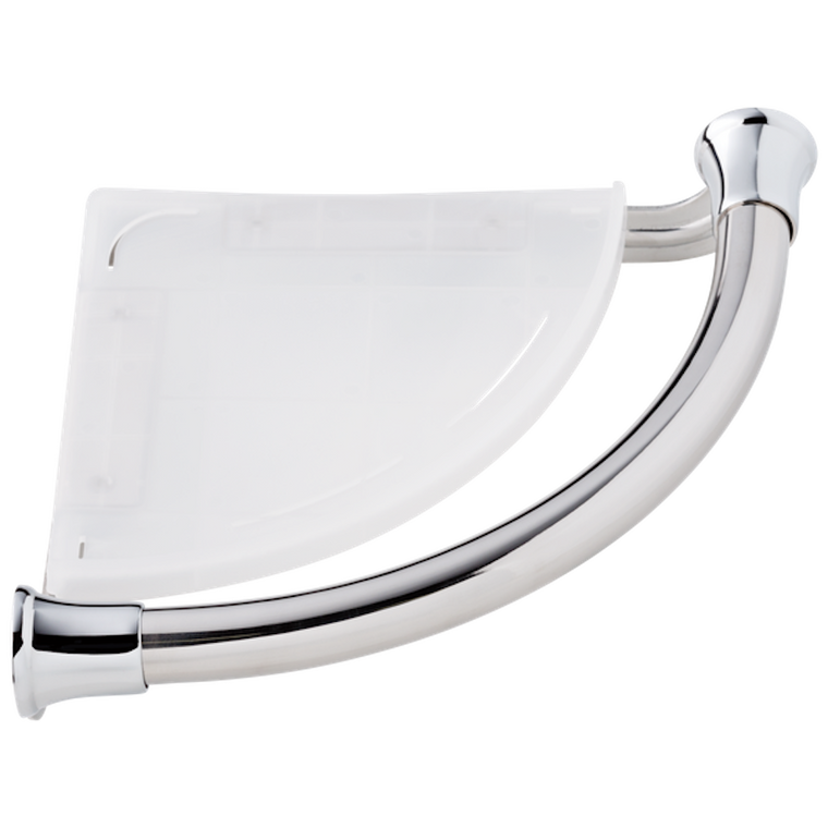 Delta 41416 Transitional Corner Shelf / Assist Bar Polished Chrome Finish
