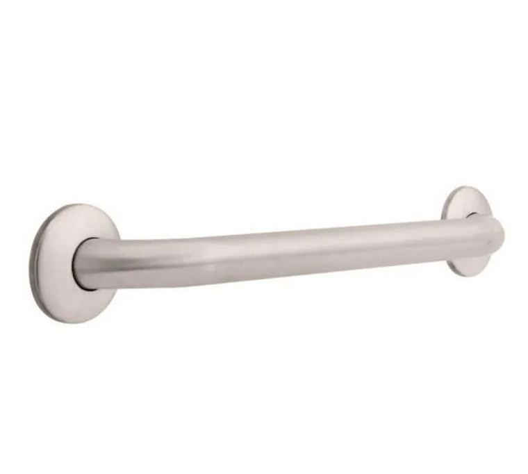 Franklin Brass 5718PS 18" Bath Safety Concealed Mount Grab Bar Peened Stainless Finish