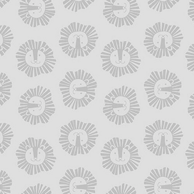 Blank Quilting Gray Scale Lions Heads Gray Cotton Fabric By The Yard Blank Quilting Gray Scale Lions Heads Gray Cotton Fabric By The Yard