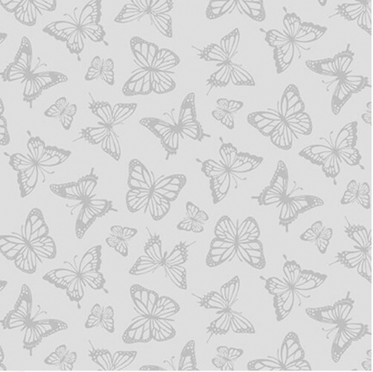 Blank Quilting Gray Scale Butterflies Gray Cotton Fabric By The Yard