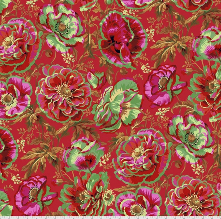 Free Spirit Philip Jacobs PWPJ109 Dorothy Red Cotton Quilting Fabric by Yd