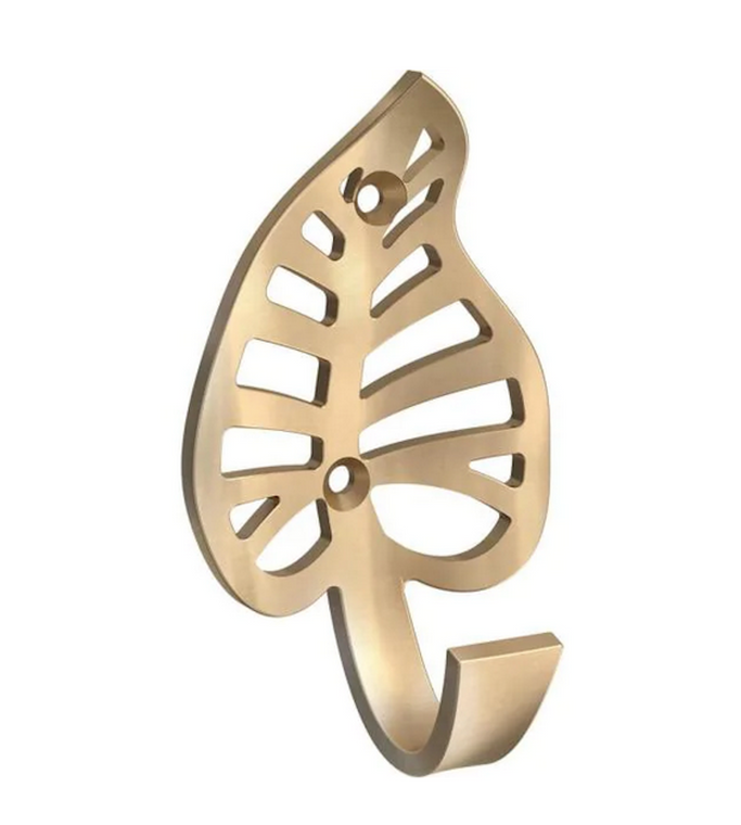 Liberty B43193-CZ Champagne Bronze 4 1/4" Leaf Hook Coat, Hat, Robe Hook