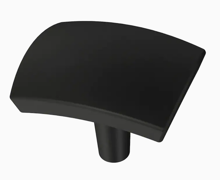 Liberty P37370W-FB 1 7/16" Flat Black Caroline Arch Cabinet Drawer Knob