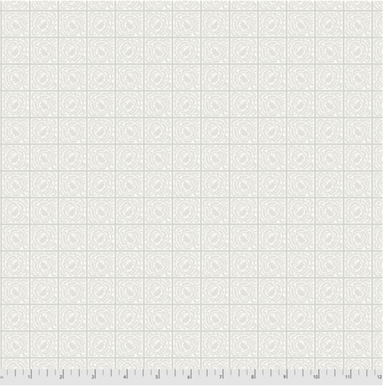 Morris & Co. Hawkdale PWWM071 Scroll Silver Cotton Fabric By Yd