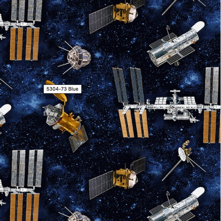 Studio E Planetary Missions Tossed Satellites Blue Cotton Fabric By Yard Studio E Planetary Missions Tossed Satellites Blue Cotton Fabric By Yard