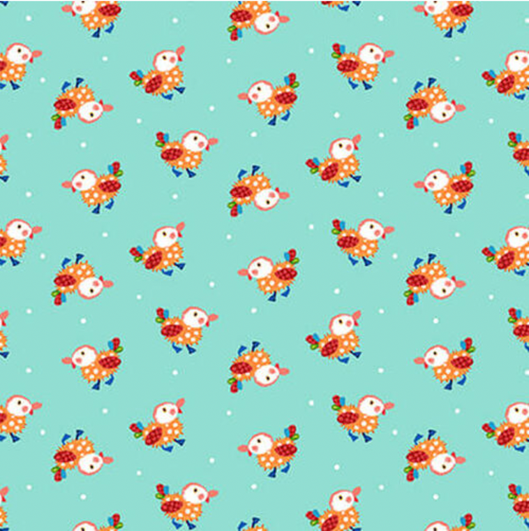 Studio E Little Red Barn Ducks Lt. Teal Cotton Fabric By Yard Studio E Little Red Barn Ducks Lt. Teal Cotton Fabric By Yard