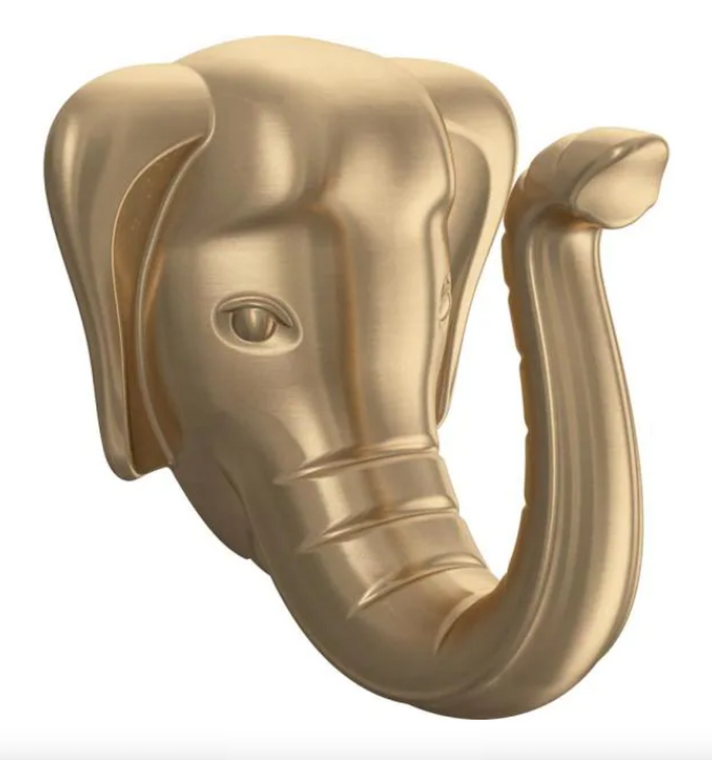Liberty B43194-CZ 2 7/8" Champagne Bronze Elephant Hook Coat, Hat, Robe Hook