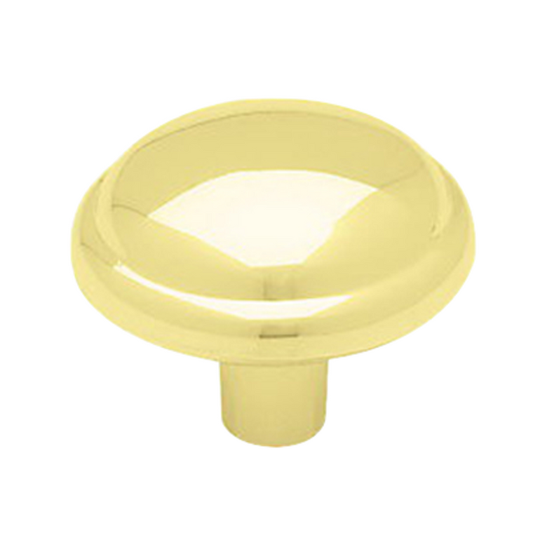 P30068V-PB-C  1 3/16" Brass Round Cabinet Drawer Knob P30068V-PB-C  1 3/16" Brass Round Cabinet Drawer Knob