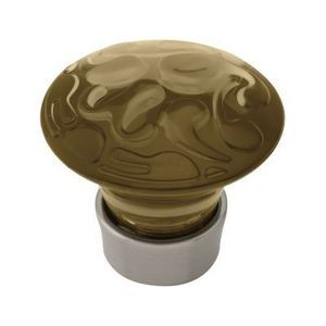 P31219C-CHN Chocolate Acrylic Satin Nickel Scroll Knob Drawer Pull