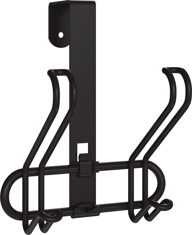 Franklin Brass OTDW02F-FB Flat Black Double Over the Door Hook