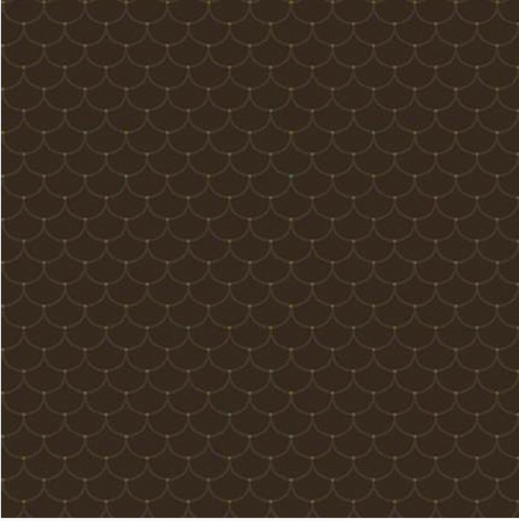 Henry Glass Right as Rain Clamshell Chocolate Fabric By The Yard