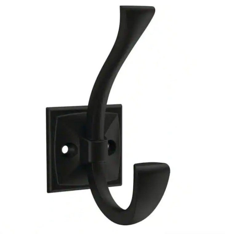 Liberty B21845Z-FB Rua Vista 4 3/8" Hook Flat Black Finish
