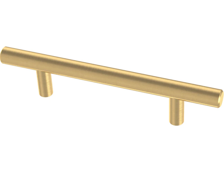 Brainerd P37047W-117  3 3/4" (96mm) Bayview Brass Bar Cabinet Pull