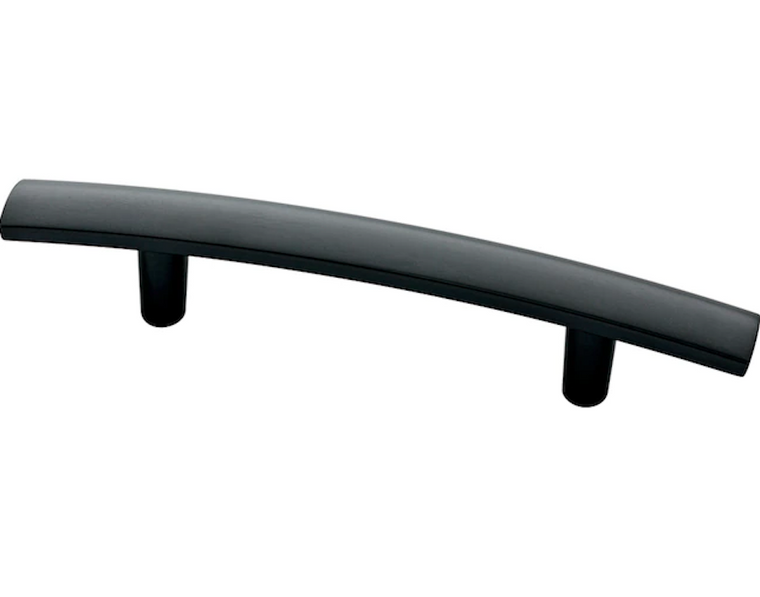 Liberty P37032W-FB 3 3/4" Flat Black Caroline Arch Cabinet Drawer Pull