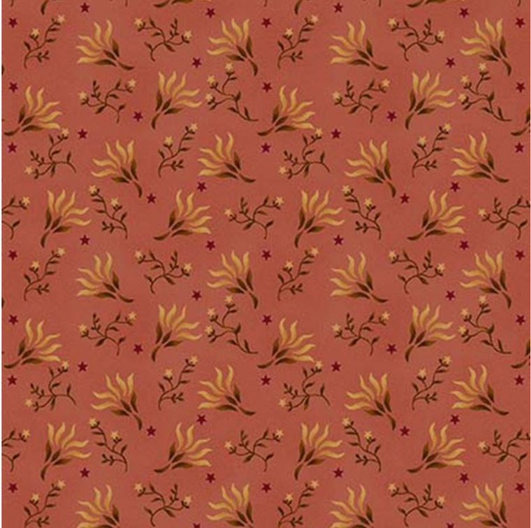 Henry Glass Right as Rain Seaweed Sprays Pink Fabric By Yard