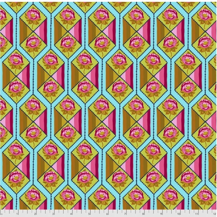 Free Spirit Anna Maria Horner Bright Eyes Facets Aqua Fabric By Yard Free Spirit Anna Maria Horner Bright Eyes Facets Aqua Fabric By Yard