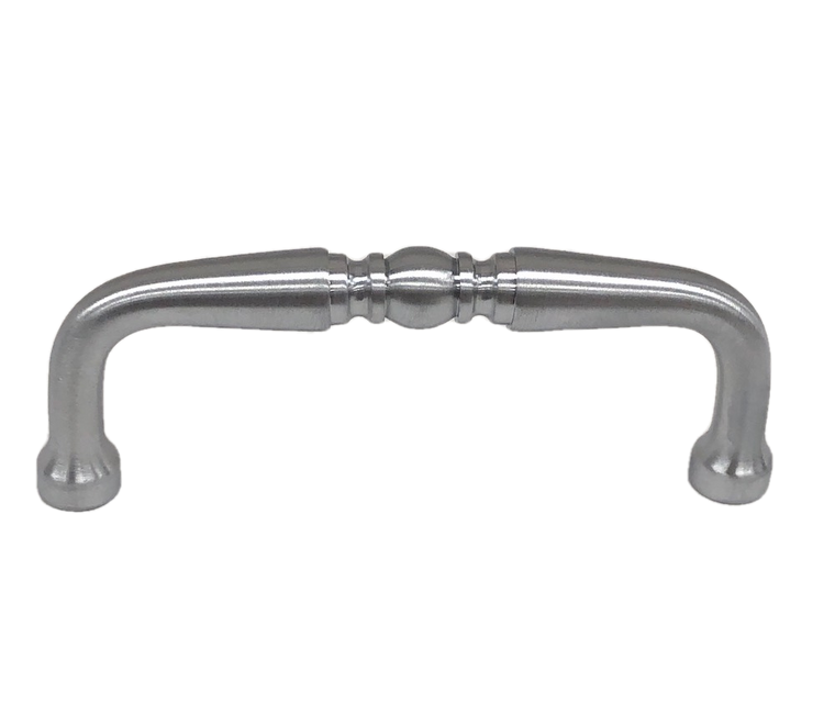 P5020AC-SC  Satin Chrome 3" Ornate Pull Cabinet Drawer Knob Pull