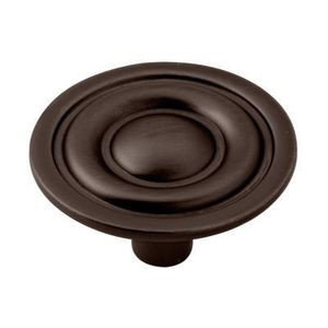 P635ABC-OB  1 1/4" Oil Rubbed Bronze Round Target Cabinet Drawer Pull Knob