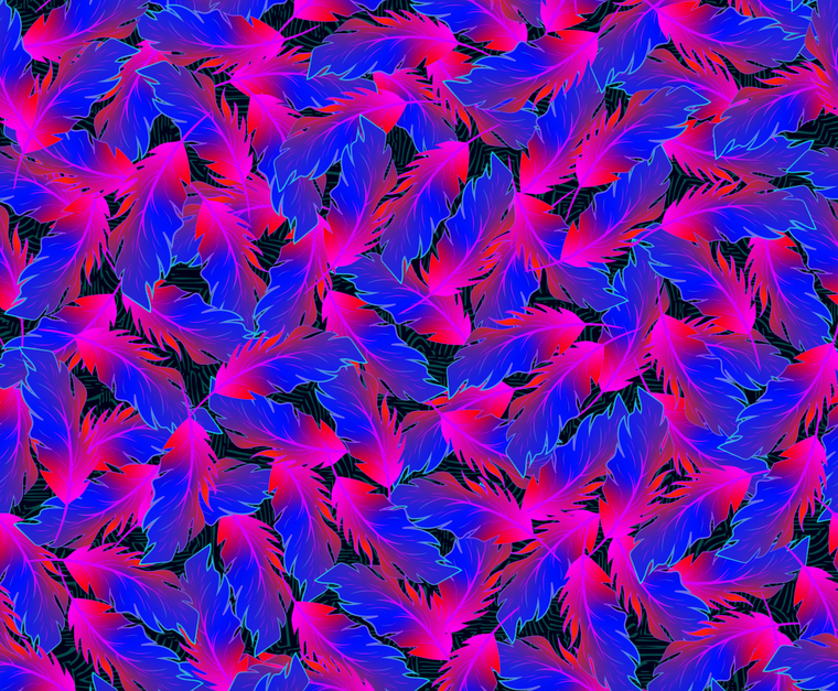 Stof Jungle Birdie Bomuld Purple Fabric By The Yard