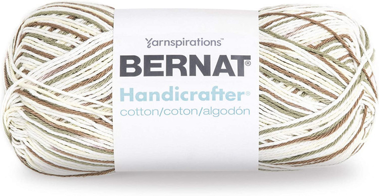 Bernat Handicrafter Cotton Wooded Moss Knitting & Crochet Yarn