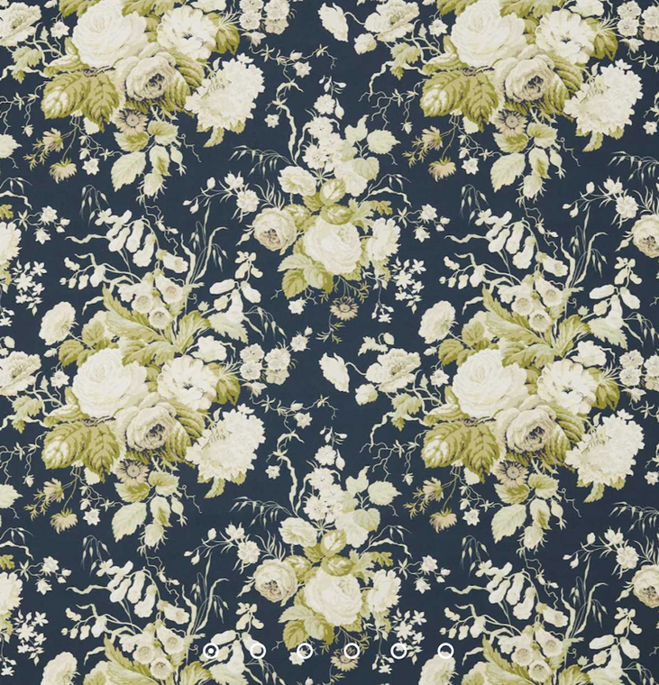 Free Spirit Sanderson Stapleton Park Small Indigo Fabric By The Yard