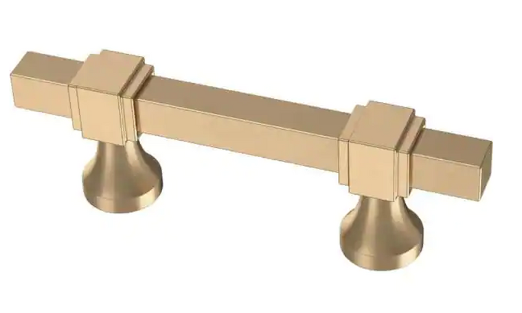Liberty P44379C-CZ 1 3/8" - 4" Stepped Square Adjustable Cabinet Pull Champagne Bronze