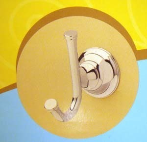 123081 Palladium Bath Robe Hook Chrome Finish