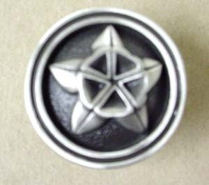 PBF392Y-BSP Brushed Satin Pewter Penta Drawer Cabinet Knob Pull