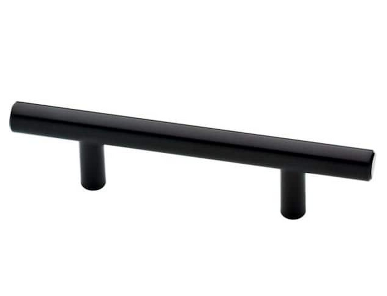 Liberty P01010C-FB Flat Black Bar Cabinet Drawer Pull 3" Center to center