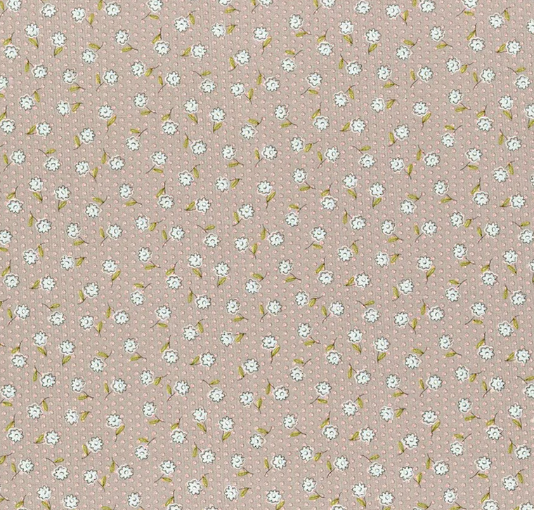 Henry Glass My Neighborhood Posey Dot Plum Fabric By The Yard
