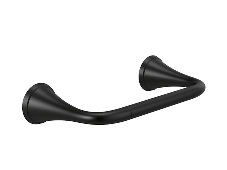Delta 73308-BL Kayra 8" Bath Towel Bar Flat Black Finish