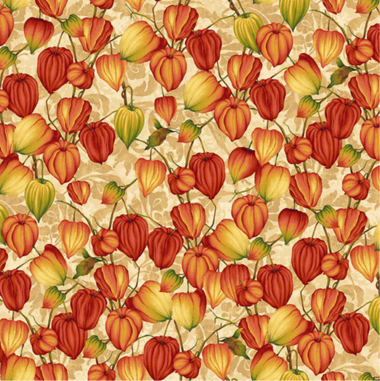 Studio E Autumn Flourish Chinese Lanterns Cream Fabric By The Yard Studio E Autumn Flourish Chinese Lanterns Cream Fabric By The Yard