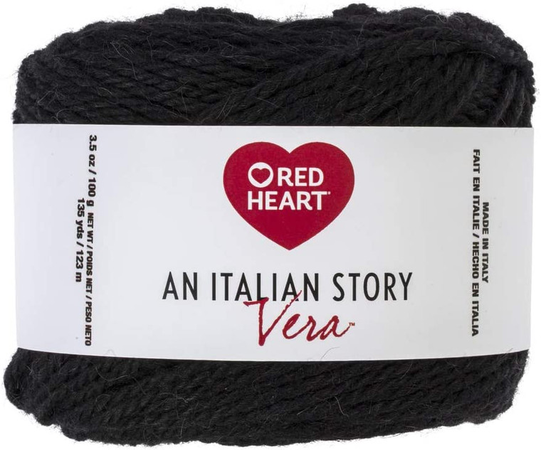 Italian Collection Vera Nero Alpaca & Wool Blend Knitting & Crochet Yarn