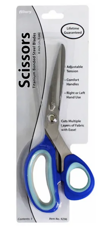 Allary Premium Titanium Bonded 8" Fabric Scissors Comfort Handles