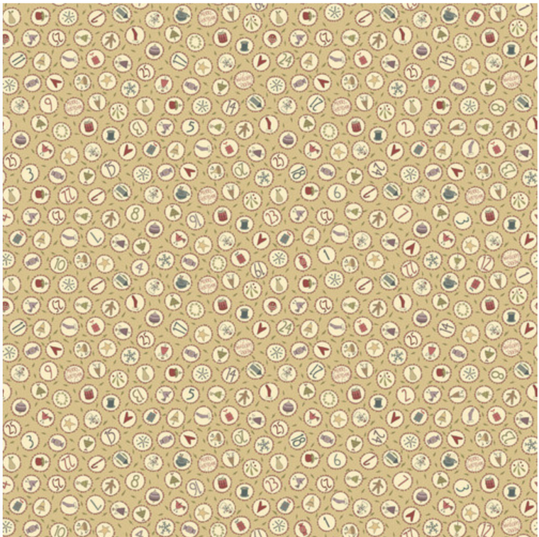 Henry Glass O Christmas Tree Circles Butternut Fabric By The Yard Henry Glass O Christmas Tree Circles Butternut Fabric By The Yard
