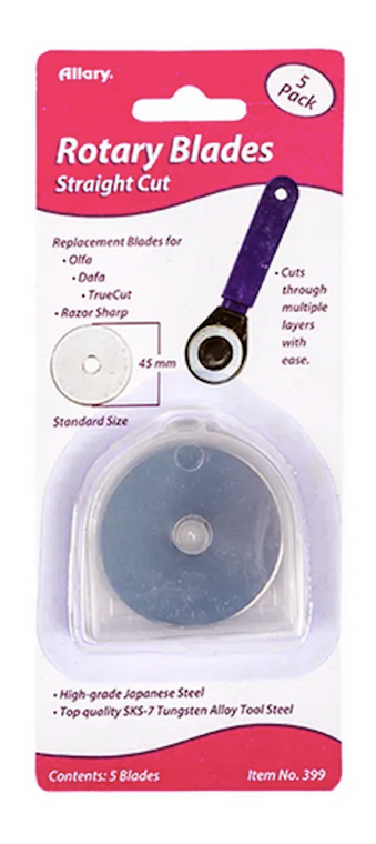 Allary Replacement Straight Cut Rotary Blades 5 Pack