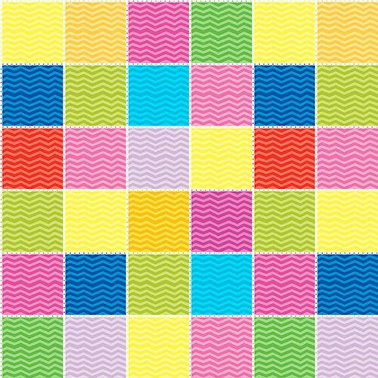 Blank Quilting Bloom Bouquet II Zig Zag Squares Pink Cotton Fabric By the Yard Blank Quilting Bloom Bouquet II Zig Zag Squares Pink Cotton Fabric By the Yard