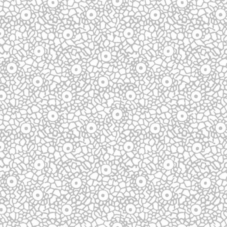 Stof Quilter's Basic Harmony Pebble Dot Grey Cotton Fabric By The Yard