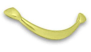 PN0276-PB  Polished Brass 5" Smiley Cabinet Drawer Pull