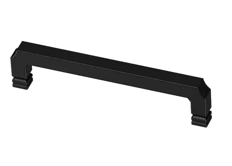 Liberty P38755C-FB 5 1/16" Notched Cabinet Drawer Pull Flat Black Finish