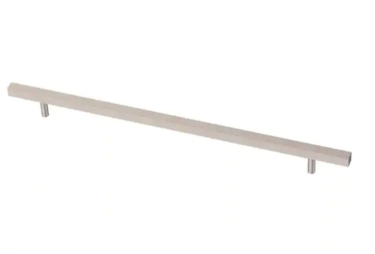 Liberty P43837C-SN 12" (305mm) Satin Nickel Square Bar Cabinet Pull