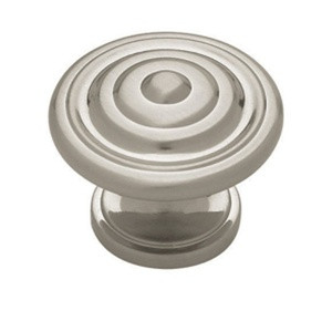 PN0407-SN Satin NIckel 1 3/8" Concentric Cabinet Drawer Pull Knob