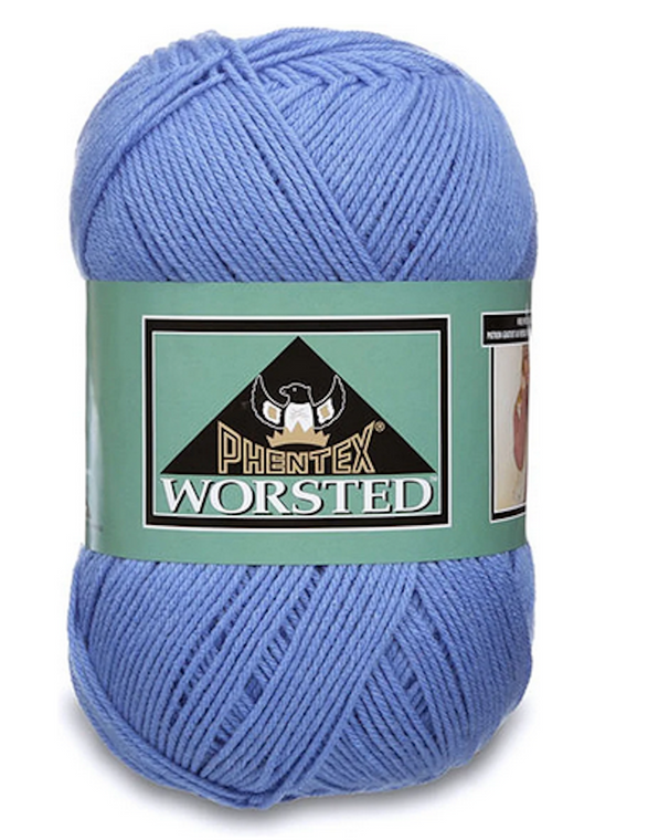 Phentex Worsted Acrylic Big Ball True Denim Knitting Crochet