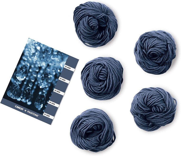 Caron Pantone X Midnigt Blue 5-Color Knitting & Crochet Yarn