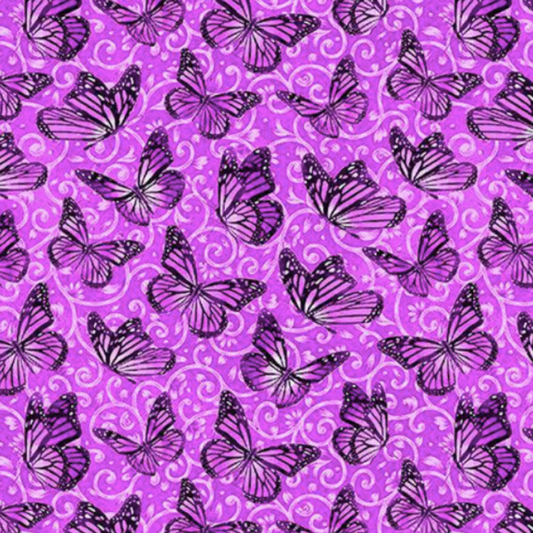 Blank Quilting Sunrise Garden Butterfly Scroll Pink Fabric By The Yard Blank Quilting Sunrise Garden Butterfly Scroll Pink Fabric By The Yard
