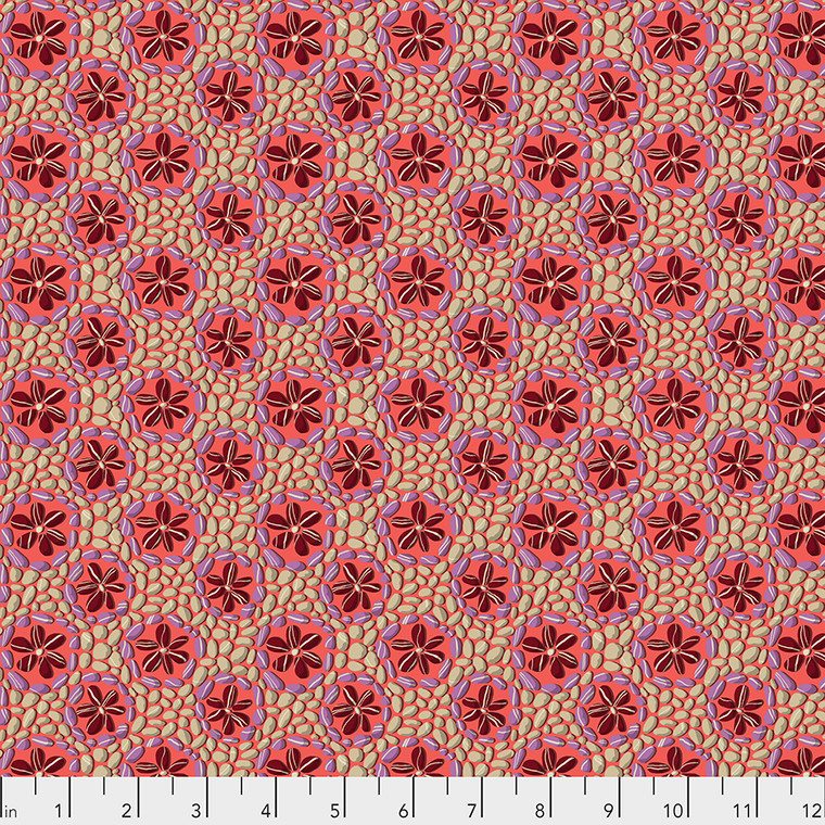 Free Spirit Odile Bailloeul Land Art Stone Flower Rose Fabric by The Yard Free Spirit Odile Bailloeul Land Art Stone Flower Rose Fabric by The Yard