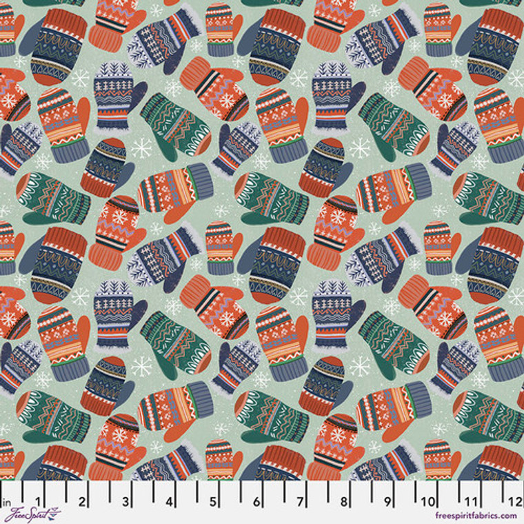Free Spirit Mia Charro Christmas Squad Cozy Mitten Sage Cotton Fabric By Yard Free Spirit Mia Charro Christmas Squad Cozy Mitten Sage Cotton Fabric By Yard
