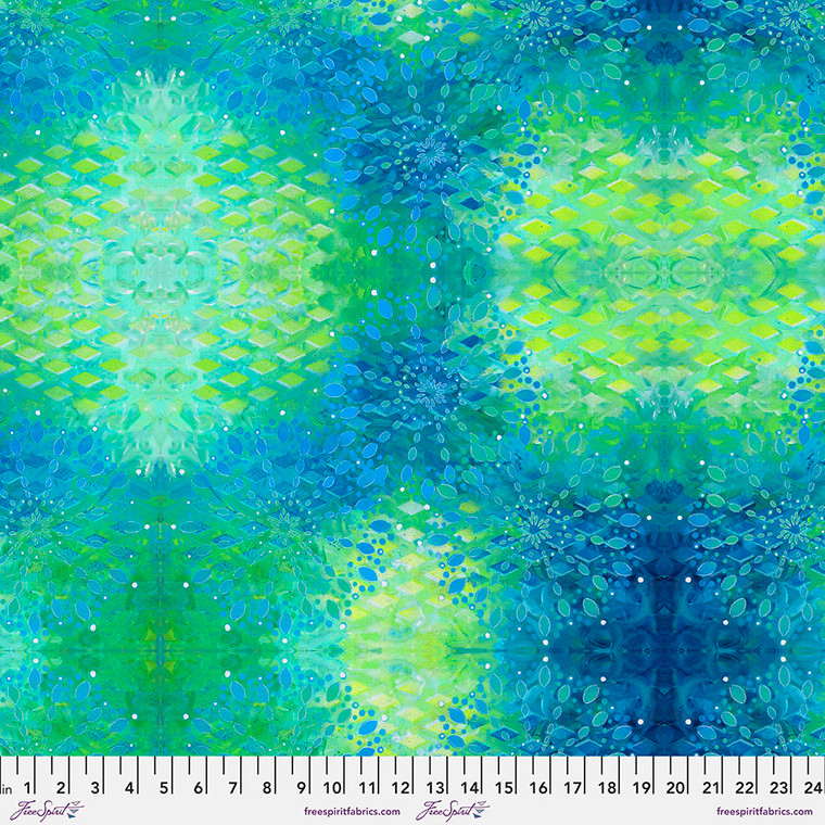 Free Spirit Sue Penn Happy Blooms Starburst Cyan Cotton Fabric By The Yard Free Spirit Sue Penn Happy Blooms Starburst Cyan Cotton Fabric By The Yard