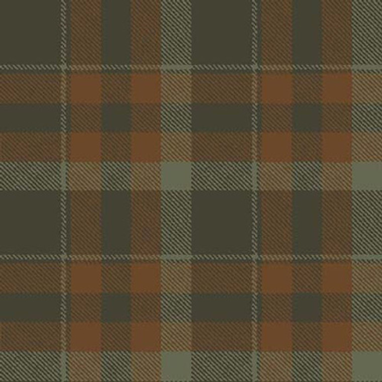 Blank Quilting Wilderness Trail Plaid Olive Cotton Fabric By The Yard